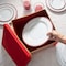 Simplify Holiday Dinner Plate Dinnerware Storage Box with 12 Felt Dividers 9053 - alternate 7